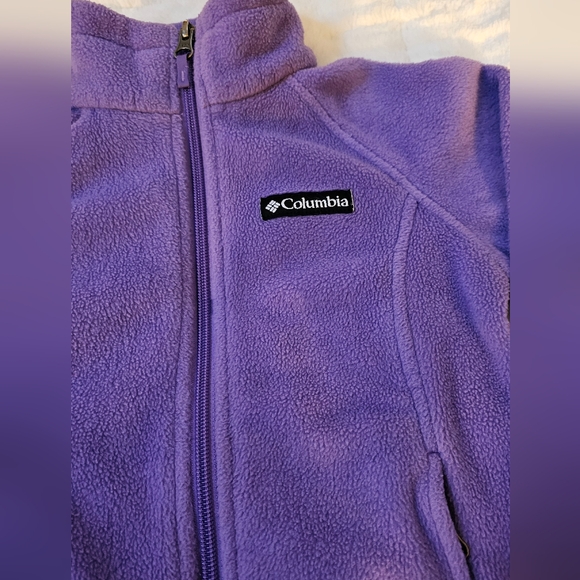 Columbia Girls Fleece Zip-Up Size 4/5 (XXS) - Picture 2 of 5